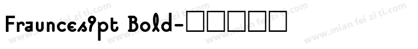 Fraunces9pt Bold字体转换